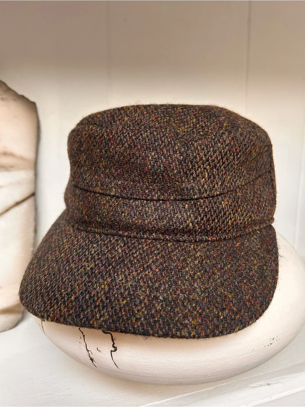 Sterkowski military style Harris tweed fisherman cap Size Medium